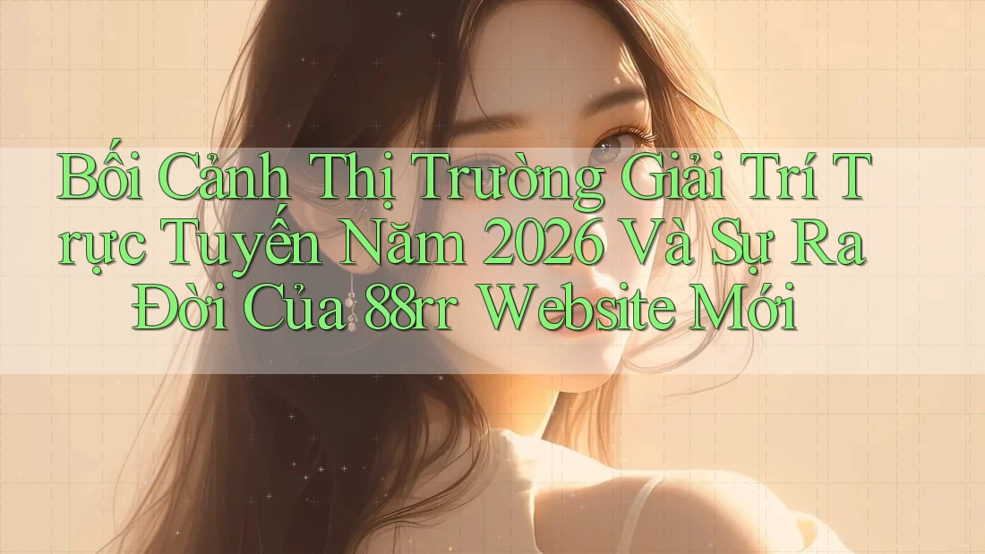 Bối Cảnh Thị Trường Giải Trí Trực Tuyến Năm 2026 Và Sự Ra Đời Của 88rr Website Mới