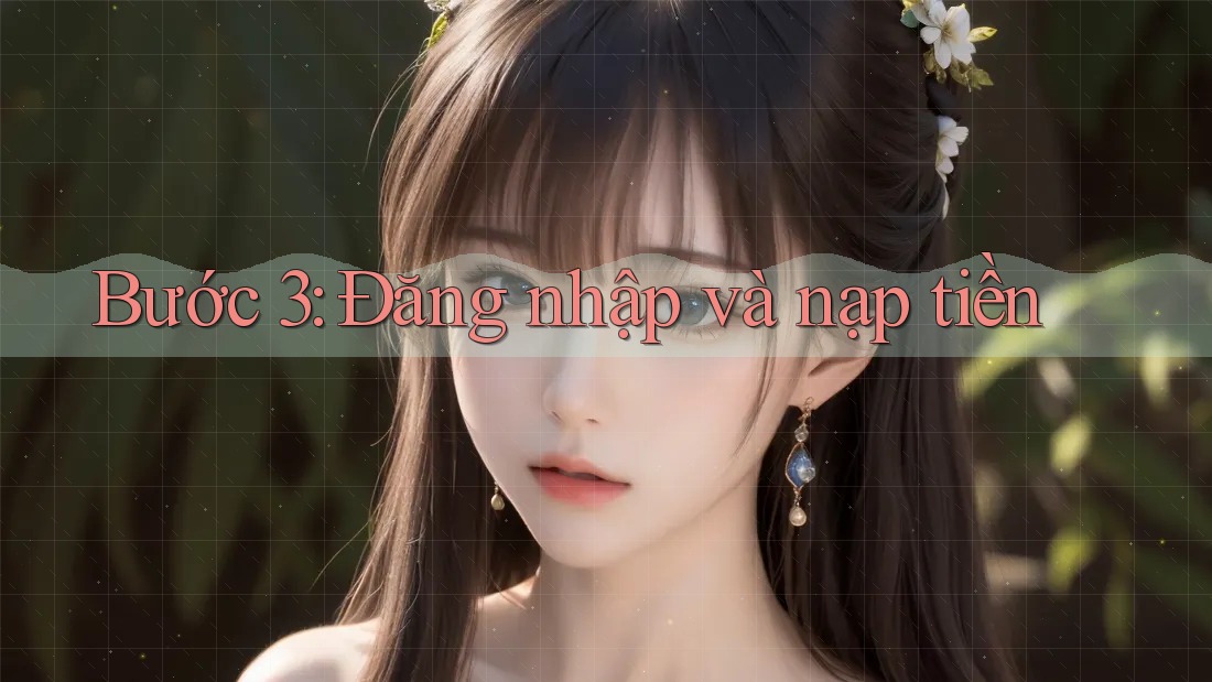 Bước 3: Đăng nhập và nạp tiền Bước 3: Đăng nhập và nạp tiền