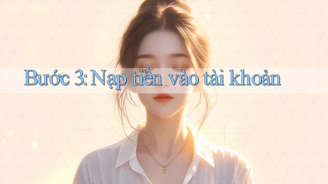 Bước 3: Nạp tiền vào tài khoản Bước 3: Nạp tiền vào tài khoản