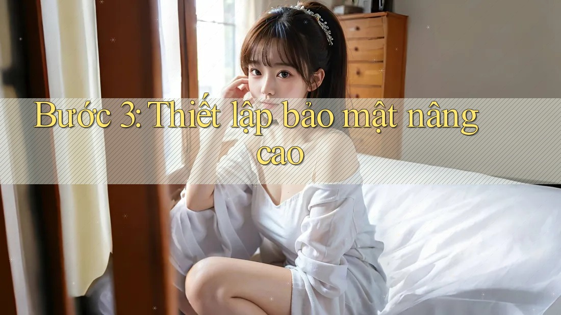 Bước 3: Thiết lập bảo mật nâng cao