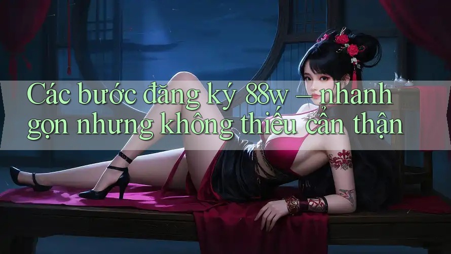 Các bước đăng ký 88w – nhanh gọn nhưng không thiếu cẩn thận Các bước đăng ký 88w – nhanh gọn nhưng không thiếu cẩn thận