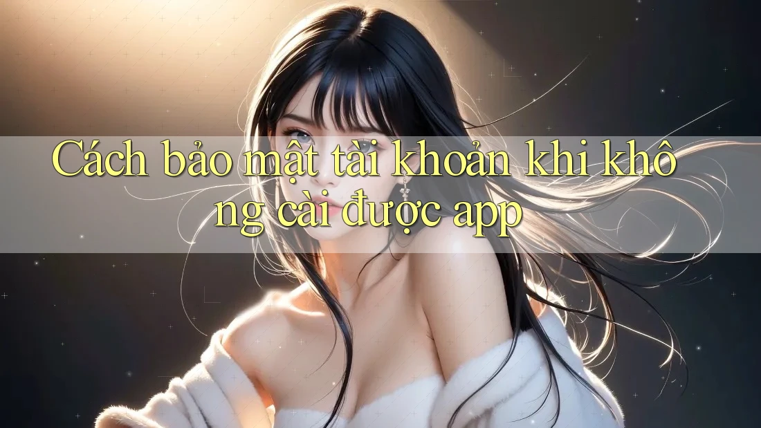 Cách bảo mật tài khoản khi không cài được app Cách bảo mật tài khoản khi không cài được app