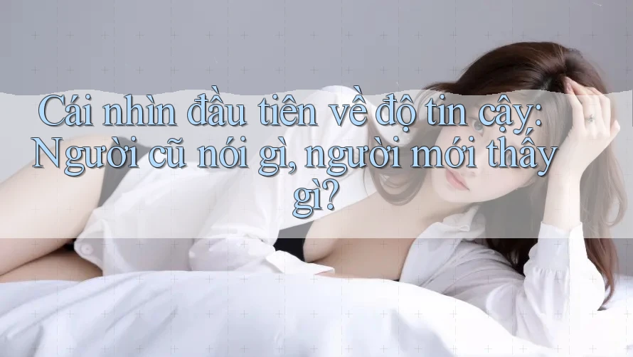 Cái nhìn đầu tiên về độ tin cậy: Người cũ nói gì, người mới thấy gì? Cái nhìn đầu tiên về độ tin cậy: Người cũ nói gì, người mới thấy gì?