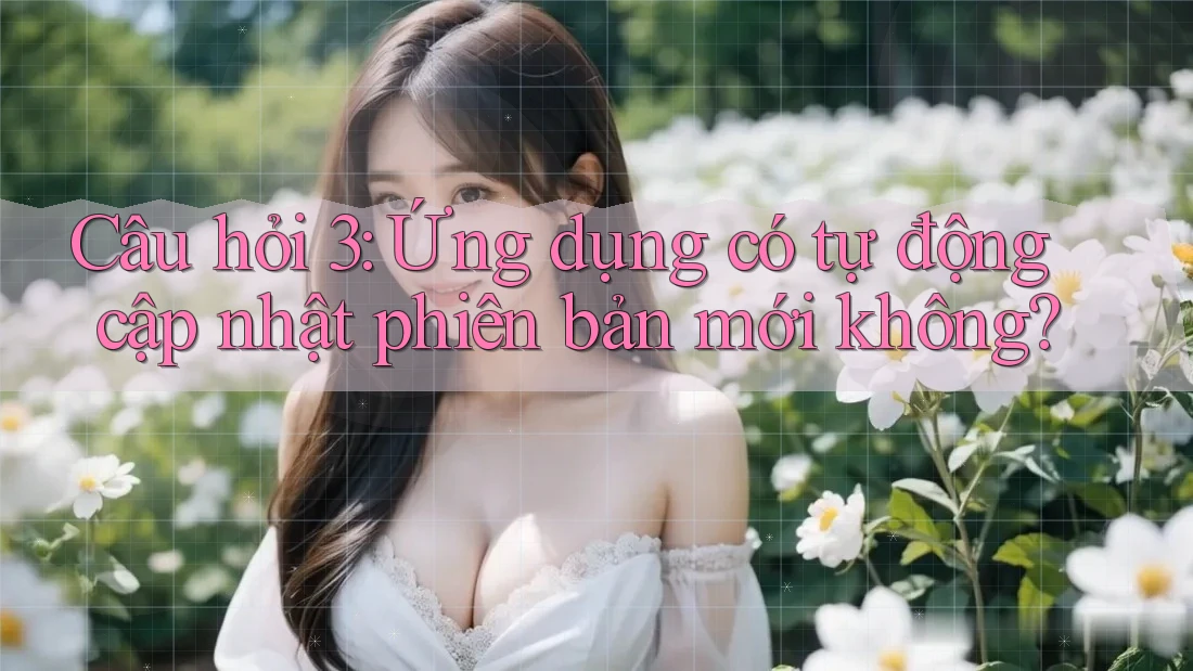 Câu hỏi 3: Ứng dụng có tự động cập nhật phiên bản mới không? Câu hỏi 3: Ứng dụng có tự động cập nhật phiên bản mới không?