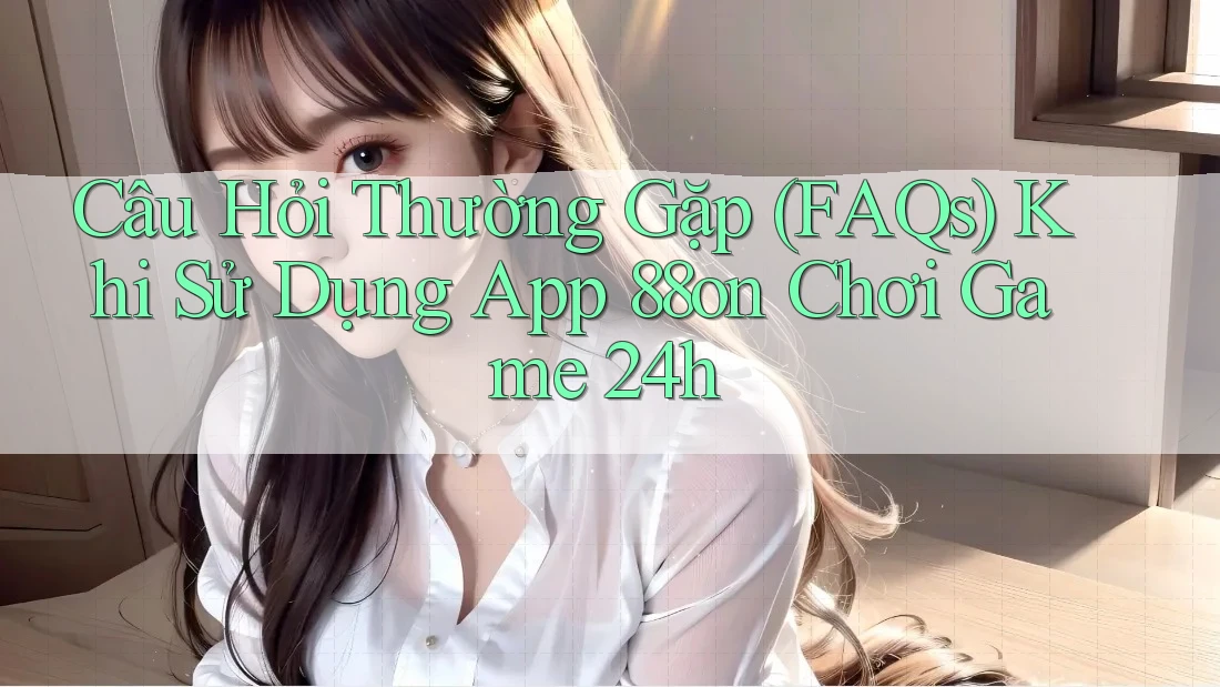 Câu Hỏi Thường Gặp (FAQs) Khi Sử Dụng App 88on Chơi Game 24h Câu Hỏi Thường Gặp (FAQs) Khi Sử Dụng App 88on Chơi Game 24h