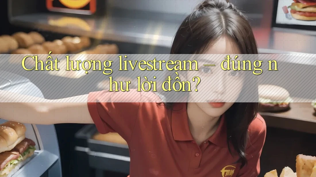 Chất lượng livestream – đúng như lời đồn?