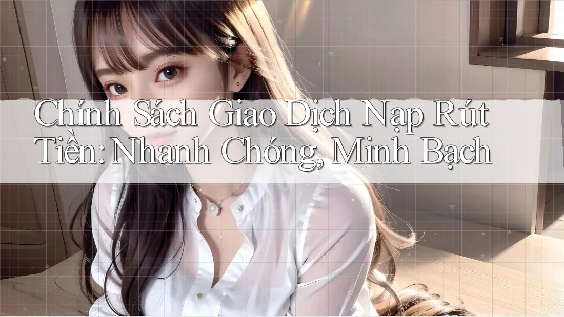 Chính Sách Giao Dịch Nạp Rút Tiền: Nhanh Chóng, Minh Bạch