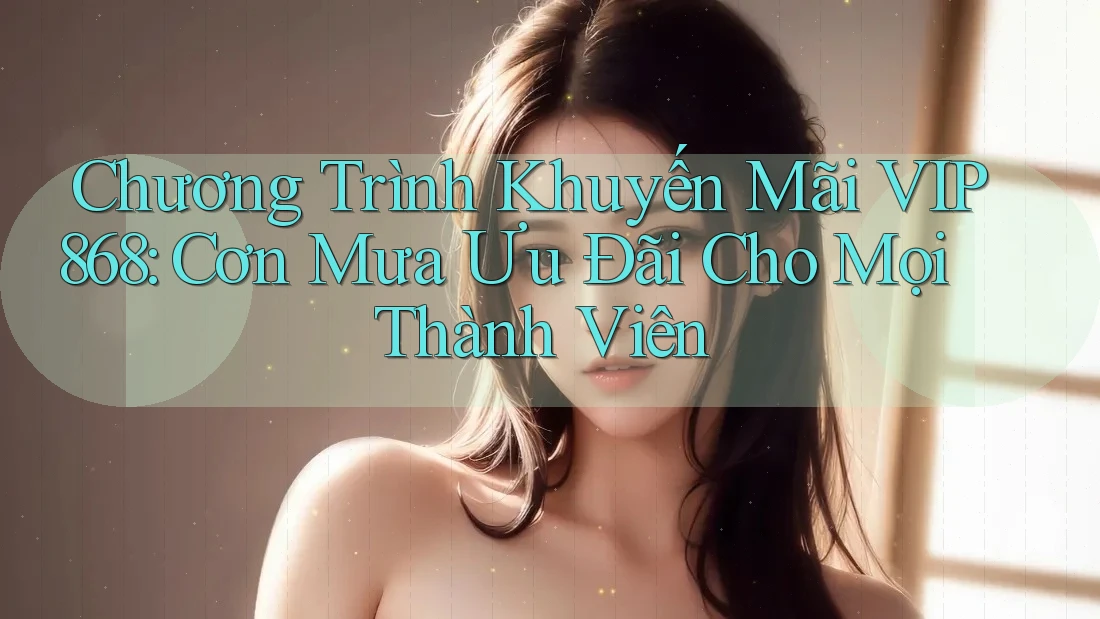 Chương Trình Khuyến Mãi VIP868: Cơn Mưa Ưu Đãi Cho Mọi Thành Viên Chương Trình Khuyến Mãi VIP868: Cơn Mưa Ưu Đãi Cho Mọi Thành Viên