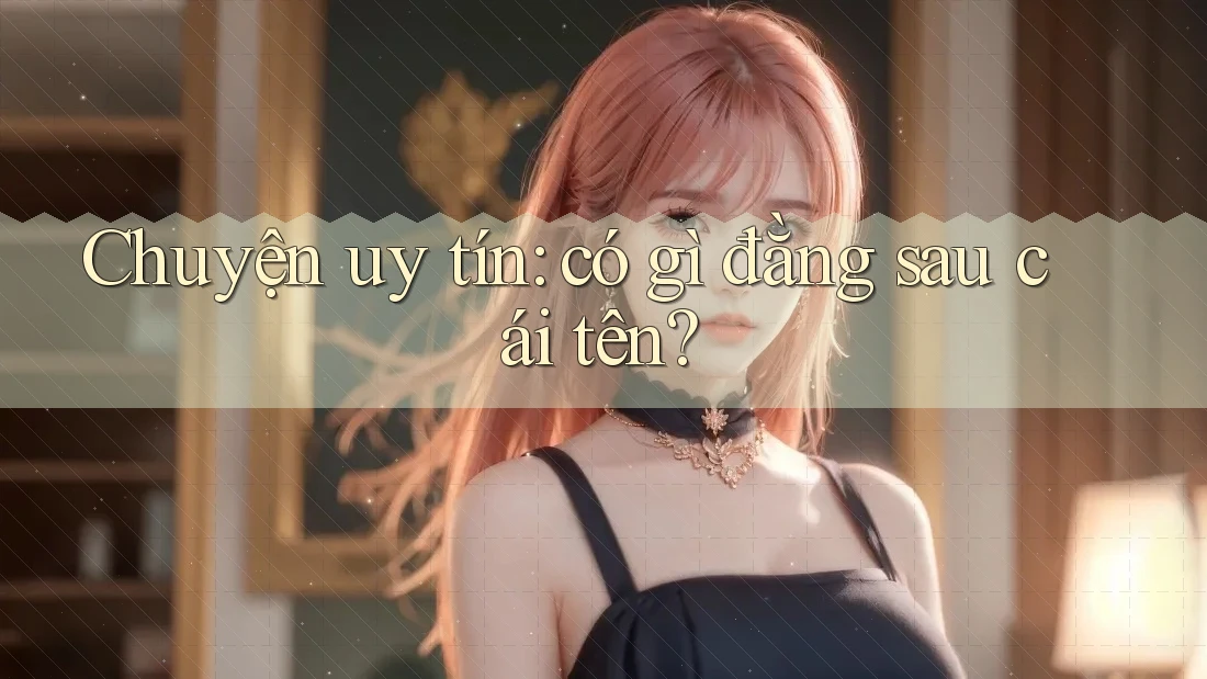 Chuyện uy tín: có gì đằng sau cái tên? Chuyện uy tín: có gì đằng sau cái tên?