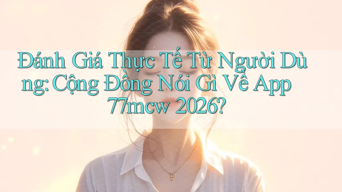 Đánh Giá Thực Tế Từ Người Dùng: Cộng Đồng Nói Gì Về App 77mcw 2026? Đánh Giá Thực Tế Từ Người Dùng: Cộng Đồng Nói Gì Về App 77mcw 2026?