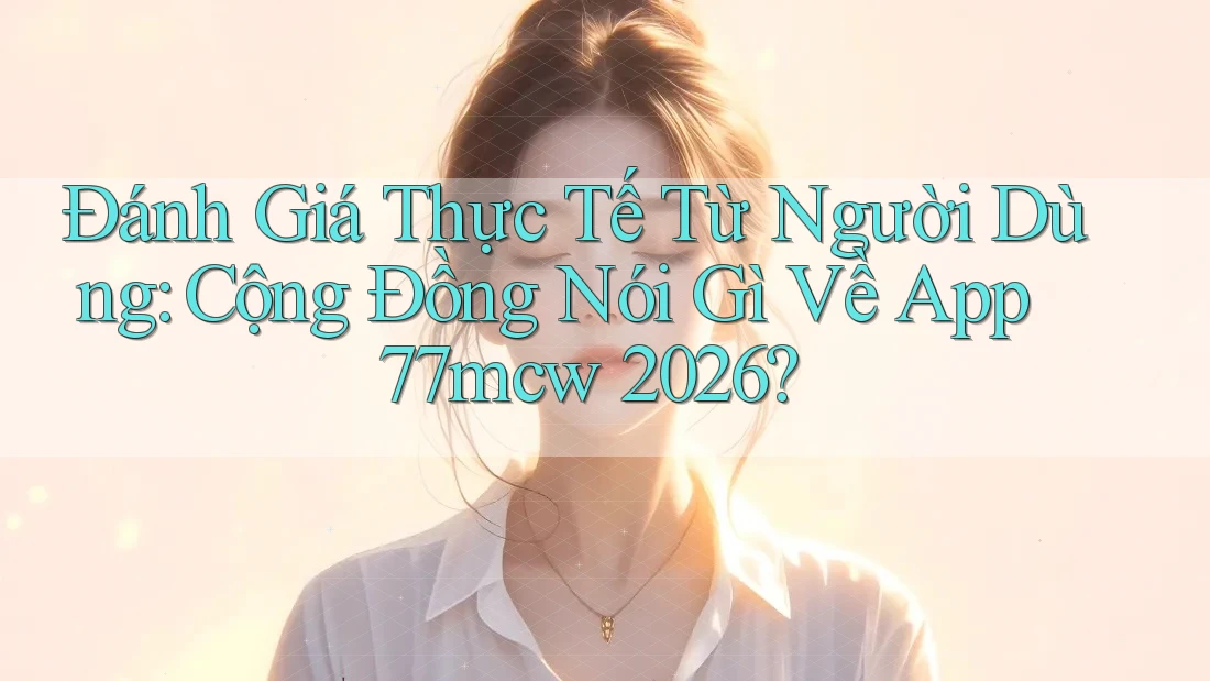Đánh Giá Thực Tế Từ Người Dùng: Cộng Đồng Nói Gì Về App 77mcw 2026?
