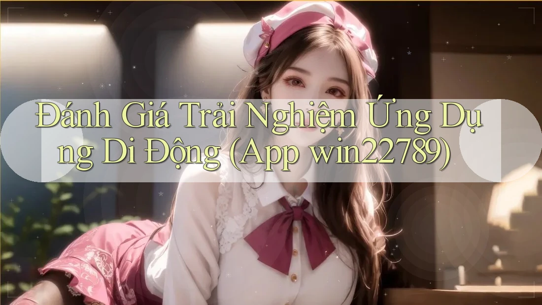 Đánh Giá Trải Nghiệm Ứng Dụng Di Động (App win22789) Đánh Giá Trải Nghiệm Ứng Dụng Di Động (App win22789)