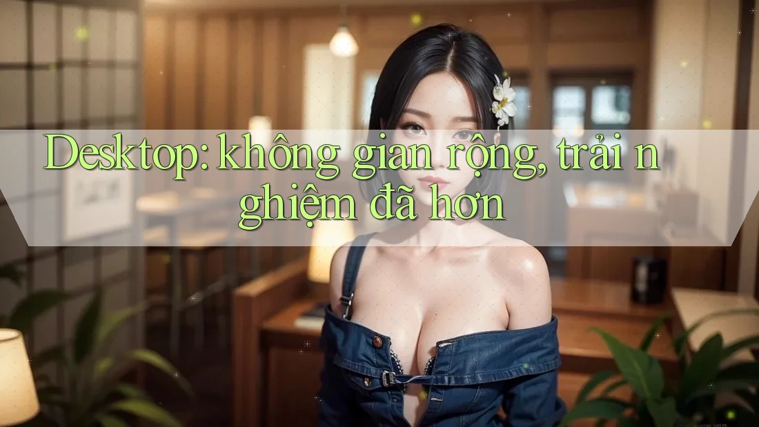 Desktop: không gian rộng, trải nghiệm đã hơn