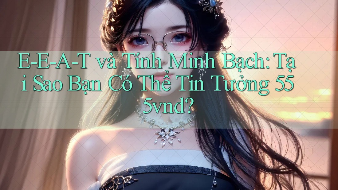 E-E-A-T và Tính Minh Bạch: Tại Sao Bạn Có Thể Tin Tưởng 555vnd? E-E-A-T và Tính Minh Bạch: Tại Sao Bạn Có Thể Tin Tưởng 555vnd?