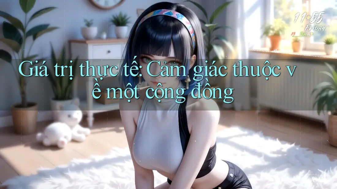 Giá trị thực tế: Cảm giác thuộc về một cộng đồng Giá trị thực tế: Cảm giác thuộc về một cộng đồng
