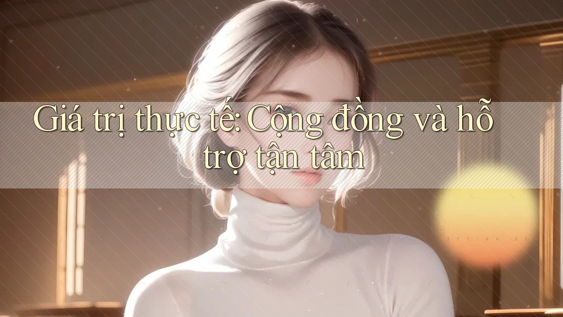 Giá trị thực tế: Cộng đồng và hỗ trợ tận tâm