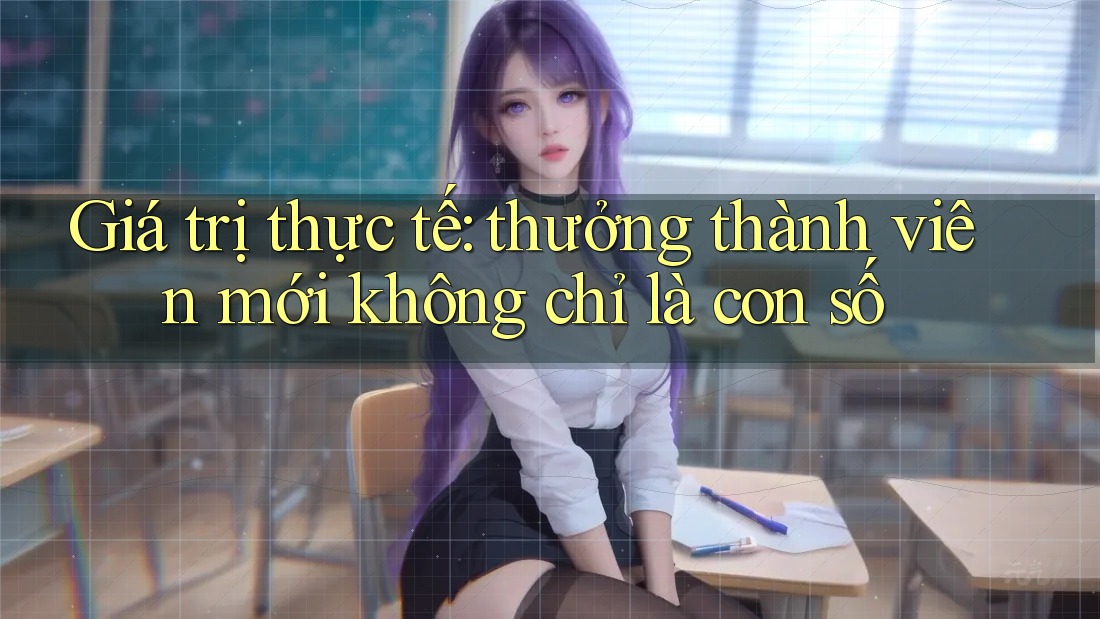 Giá trị thực tế: thưởng thành viên mới không chỉ là con số