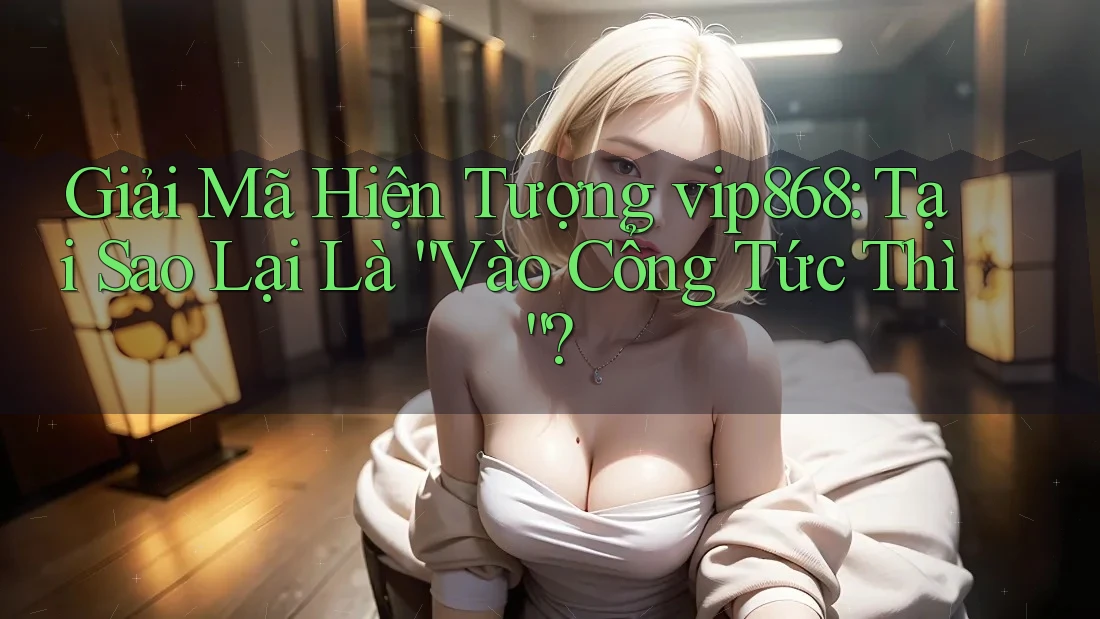Giải Mã Hiện Tượng vip868: Tại Sao Lại Là “Vào Cổng Tức Thì”? Giải Mã Hiện Tượng vip868: Tại Sao Lại Là “Vào Cổng Tức Thì”?