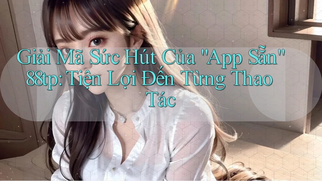 Giải Mã Sức Hút Của “App Sẵn” 88tp: Tiện Lợi Đến Từng Thao Tác