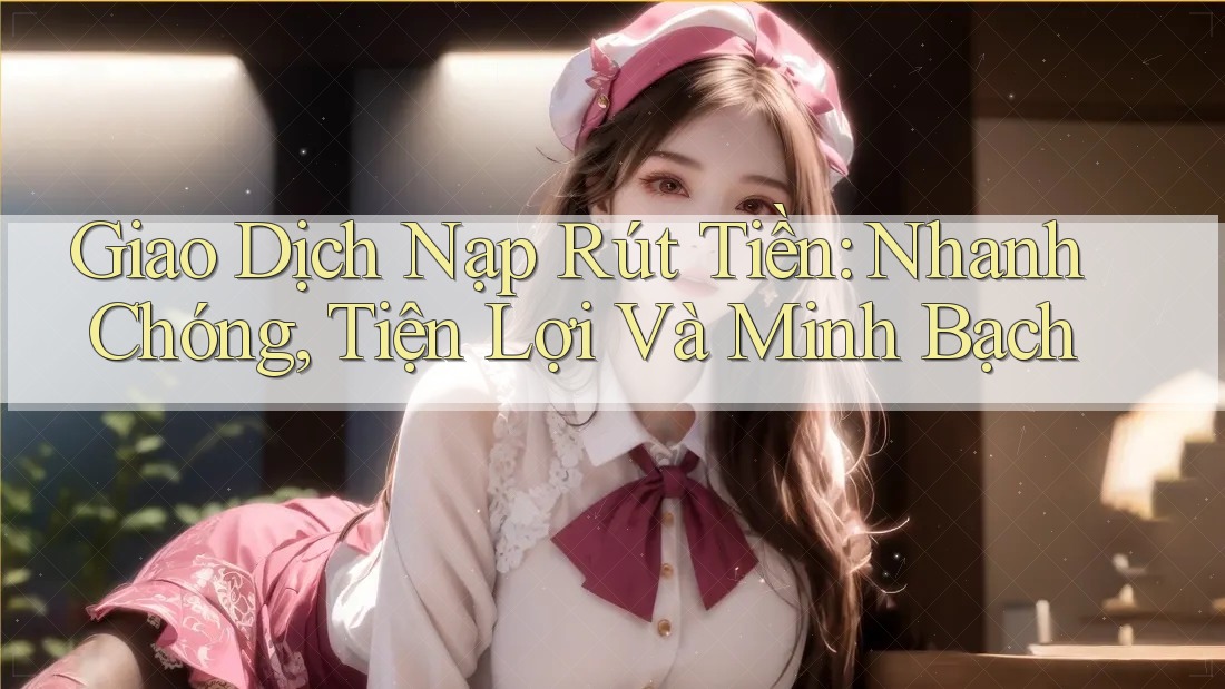 Giao Dịch Nạp Rút Tiền: Nhanh Chóng, Tiện Lợi Và Minh Bạch Giao Dịch Nạp Rút Tiền: Nhanh Chóng, Tiện Lợi Và Minh Bạch