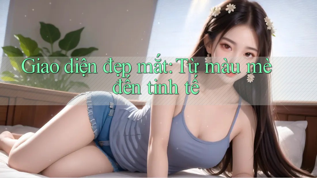 Giao diện đẹp mắt: Từ màu mè đến tinh tế Giao diện đẹp mắt: Từ màu mè đến tinh tế