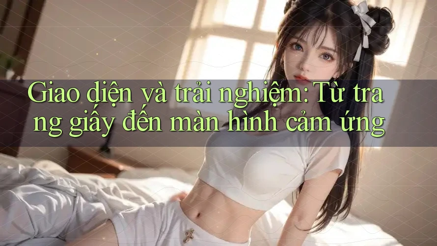Giao diện và trải nghiệm: Từ trang giấy đến màn hình cảm ứng