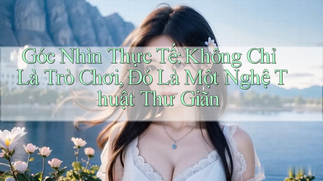 Góc Nhìn Thực Tế: Không Chỉ Là Trò Chơi, Đó Là Một Nghệ Thuật Thư Giãn
