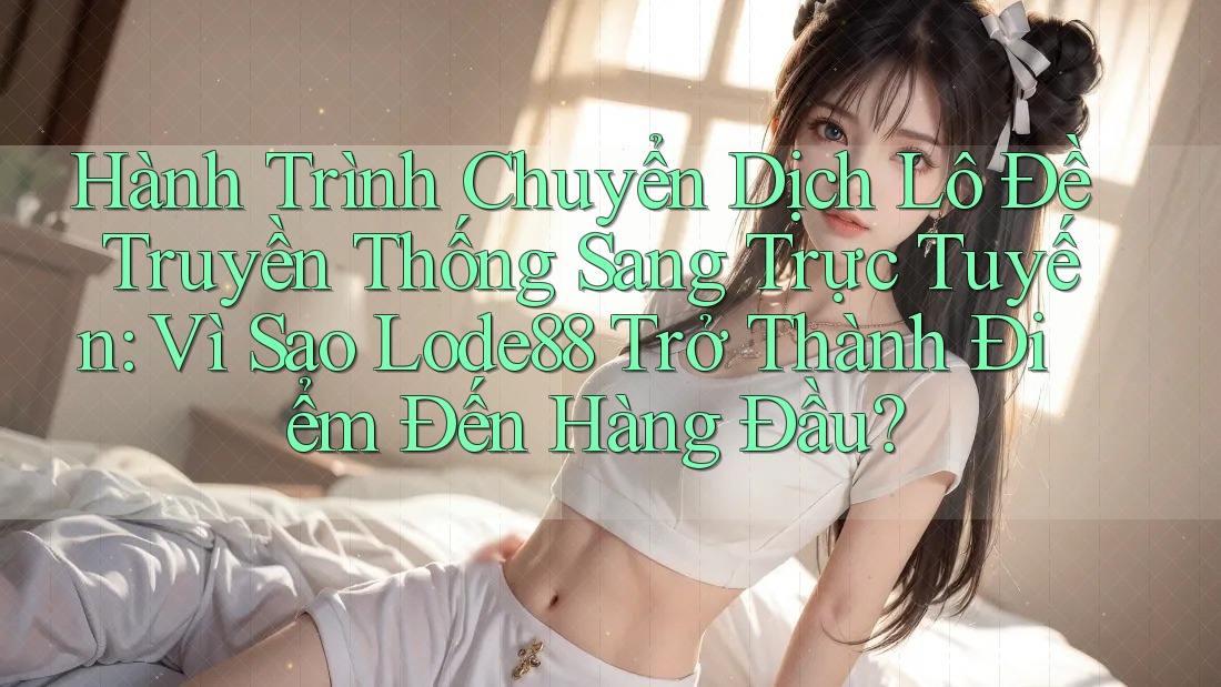 Hành Trình Chuyển Dịch Lô Đề Truyền Thống Sang Trực Tuyến: Vì Sao Lode88 Trở Thành Điểm Đến Hàng Đầu?