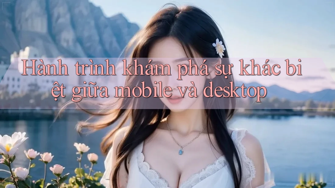 Hành trình khám phá sự khác biệt giữa mobile và desktop