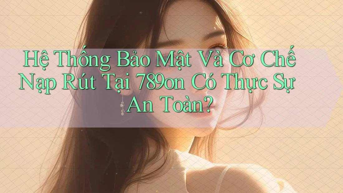 Hệ Thống Bảo Mật Và Cơ Chế Nạp Rút Tại 789on Có Thực Sự An Toàn? Hệ Thống Bảo Mật Và Cơ Chế Nạp Rút Tại 789on Có Thực Sự An Toàn?