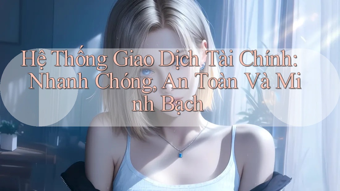 Hệ Thống Giao Dịch Tài Chính: Nhanh Chóng, An Toàn Và Minh Bạch Hệ Thống Giao Dịch Tài Chính: Nhanh Chóng, An Toàn Và Minh Bạch