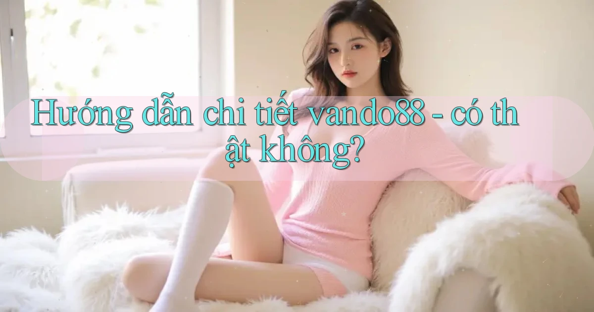 Hướng dẫn chi tiết vando88   có thật không