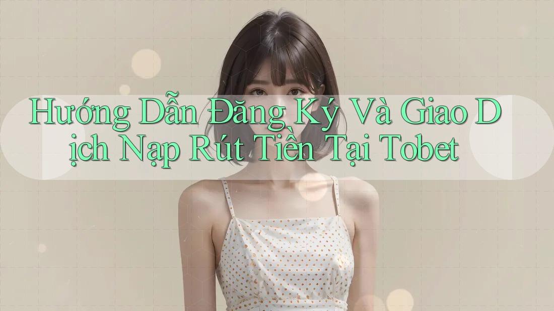 Hướng Dẫn Đăng Ký Và Giao Dịch Nạp Rút Tiền Tại Tobet Hướng Dẫn Đăng Ký Và Giao Dịch Nạp Rút Tiền Tại Tobet