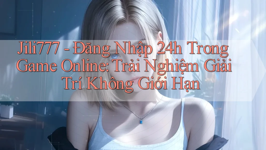 Jili777 - Đăng Nhập 24h Trong Game Online: Trải Nghiệm Giải Trí Không Giới Hạn
