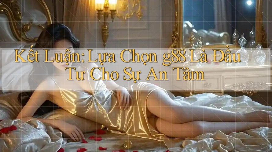 Kết Luận: Lựa Chọn g88 Là Đầu Tư Cho Sự An Tâm