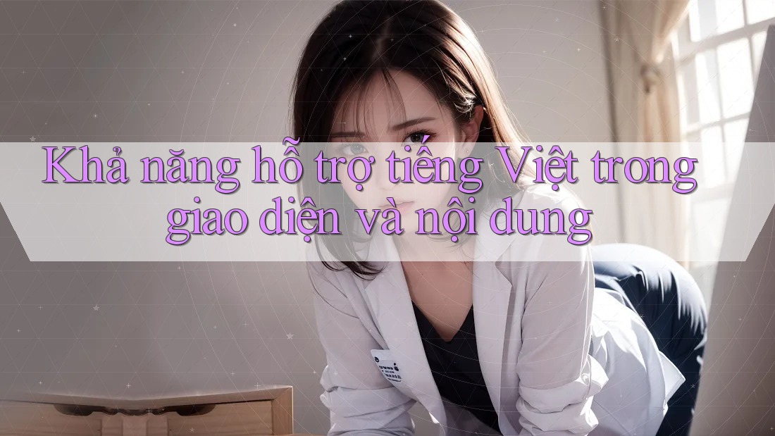 Khả năng hỗ trợ tiếng Việt trong giao diện và nội dung Khả năng hỗ trợ tiếng Việt trong giao diện và nội dung