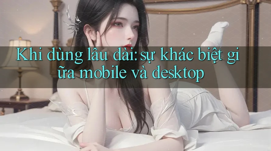 Khi dùng lâu dài: sự khác biệt giữa mobile và desktop