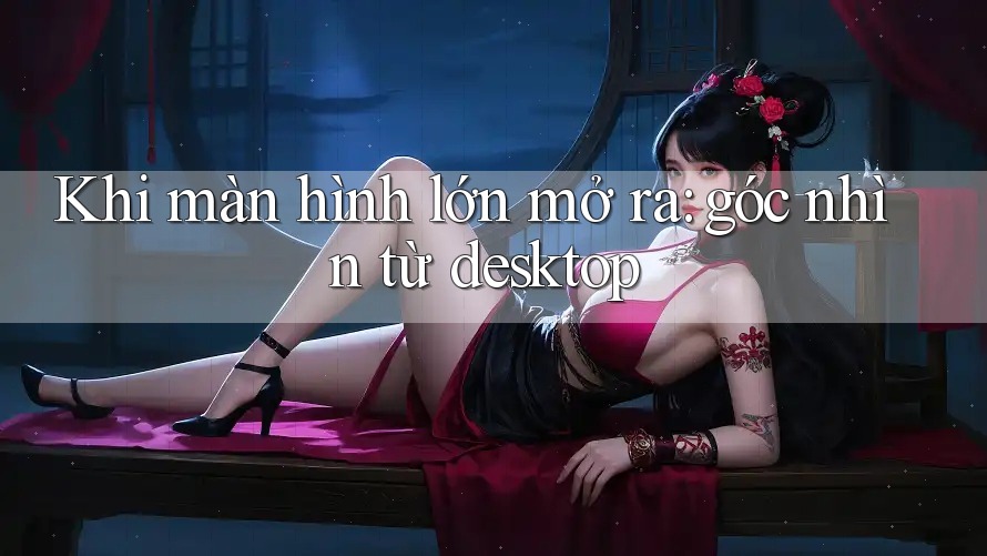 Khi màn hình lớn mở ra: góc nhìn từ desktop