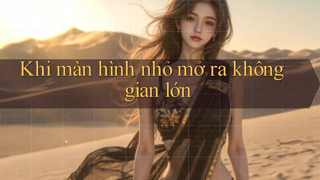 Khi màn hình nhỏ mở ra không gian lớn Khi màn hình nhỏ mở ra không gian lớn