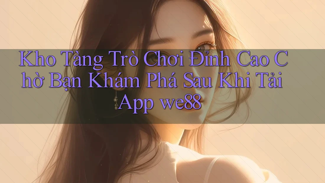 Kho Tàng Trò Chơi Đỉnh Cao Chờ Bạn Khám Phá Sau Khi Tải App we88 Kho Tàng Trò Chơi Đỉnh Cao Chờ Bạn Khám Phá Sau Khi Tải App we88