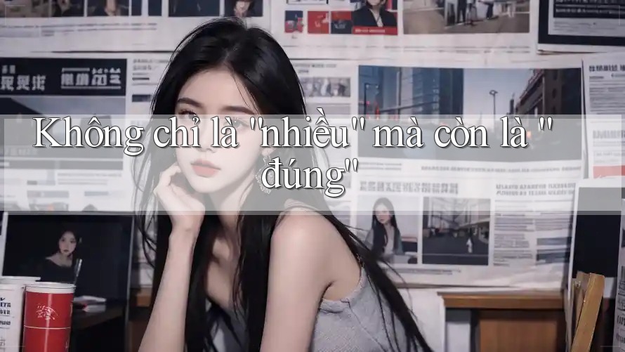 Không chỉ là “nhiều” mà còn là “đúng” Không chỉ là “nhiều” mà còn là “đúng”