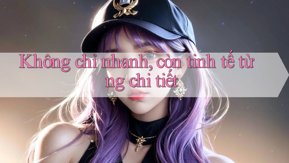 Không chỉ nhanh, còn tinh tế từng chi tiết