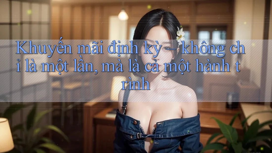 Khuyến mãi định kỳ – không chỉ là một lần, mà là cả một hành trình Khuyến mãi định kỳ – không chỉ là một lần, mà là cả một hành trình