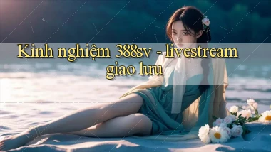 Kinh nghiệm 388sv   livestream giao lưu