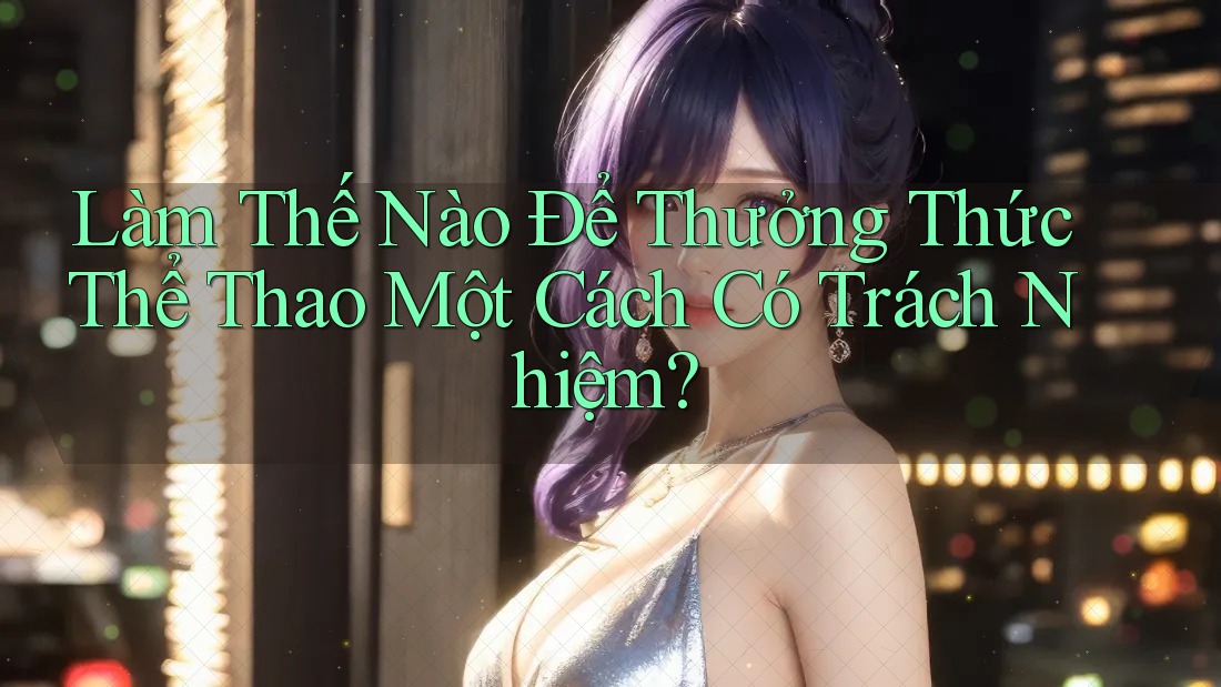 Làm Thế Nào Để Thưởng Thức Thể Thao Một Cách Có Trách Nhiệm?