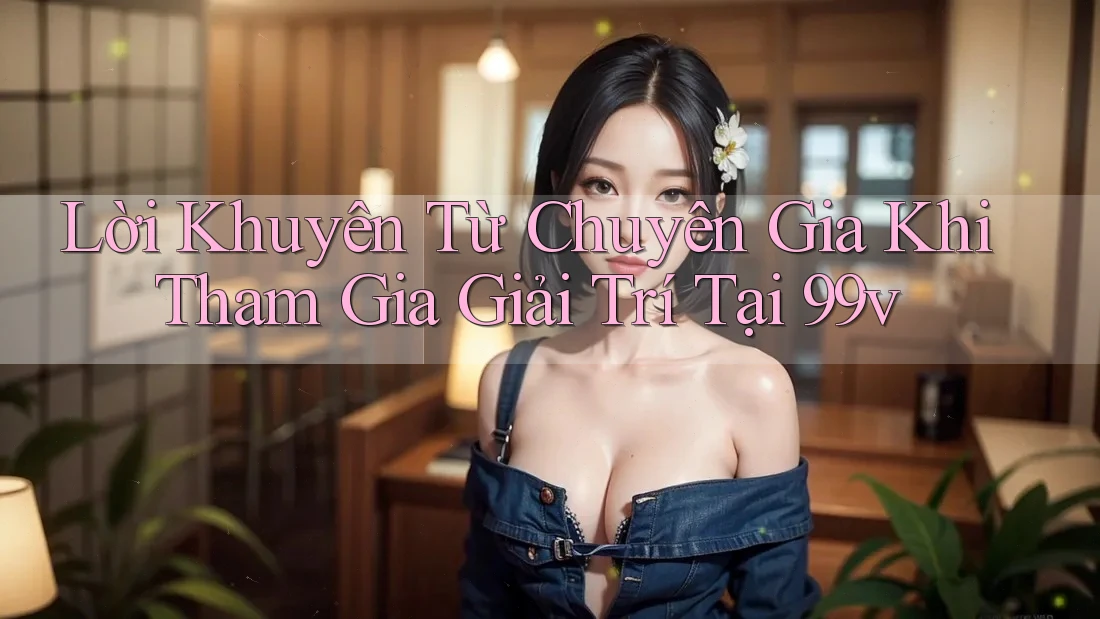 Lời Khuyên Từ Chuyên Gia Khi Tham Gia Giải Trí Tại 99v Lời Khuyên Từ Chuyên Gia Khi Tham Gia Giải Trí Tại 99v
