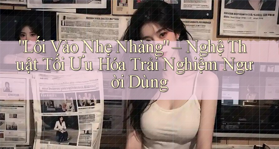 “Lối Vào Nhẹ Nhàng” – Nghệ Thuật Tối Ưu Hóa Trải Nghiệm Người Dùng “Lối Vào Nhẹ Nhàng” – Nghệ Thuật Tối Ưu Hóa Trải Nghiệm Người Dùng