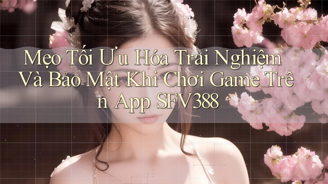 Mẹo Tối Ưu Hóa Trải Nghiệm Và Bảo Mật Khi Chơi Game Trên App SFV388 Mẹo Tối Ưu Hóa Trải Nghiệm Và Bảo Mật Khi Chơi Game Trên App SFV388