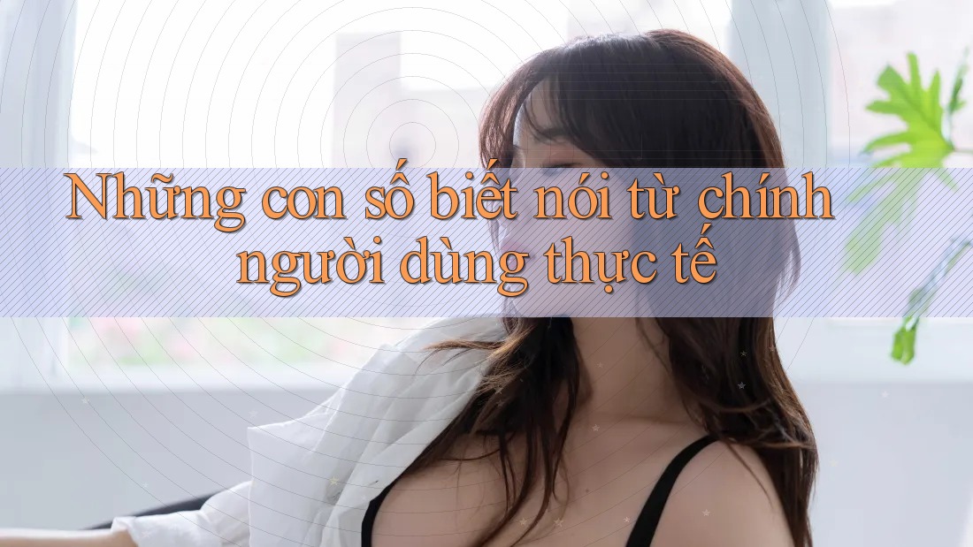 Những con số biết nói từ chính người dùng thực tế