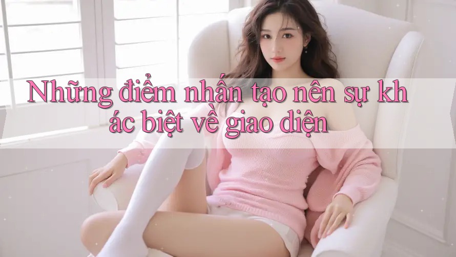 Những điểm nhấn tạo nên sự khác biệt về giao diện Những điểm nhấn tạo nên sự khác biệt về giao diện